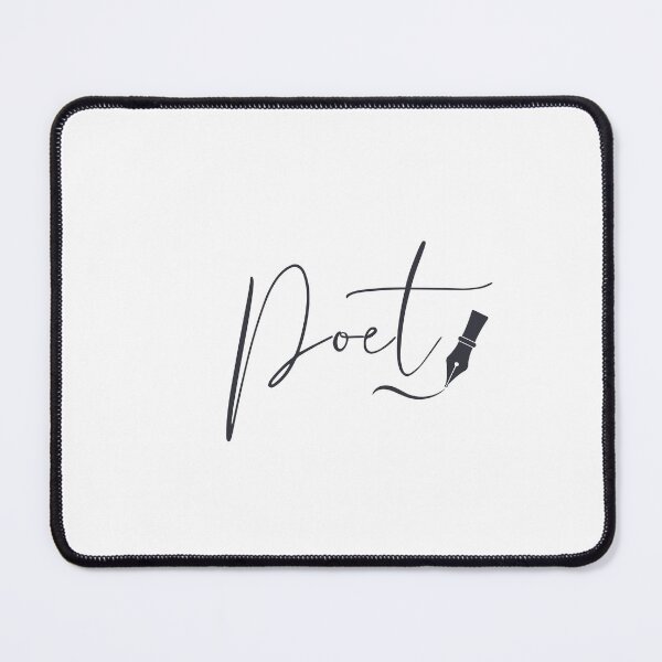 Item preview, Poet Fountain Pen Script – Charcoal Ink Writing Design designed and sold by PKDWriterMerch.