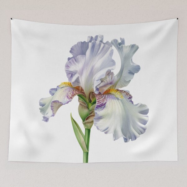Item preview, Elegant Bearded Iris Botanical Illustration designed and sold by Rutvain.