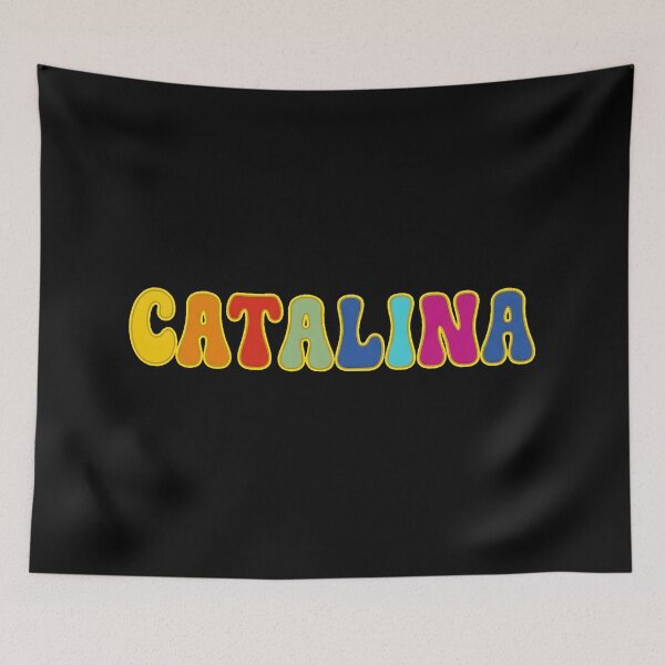 Item preview, ❤️ Catalina Personalized Name Wavy Retro Shirt, Coffee Mug, Sticker Gift designed and sold by HelixPedia.