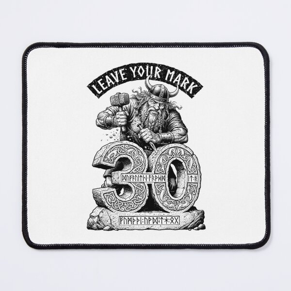 Item preview, 30th Birthday Viking Old Man Runestone Funny Norse Warrior designed and sold by GrandeDuc.
