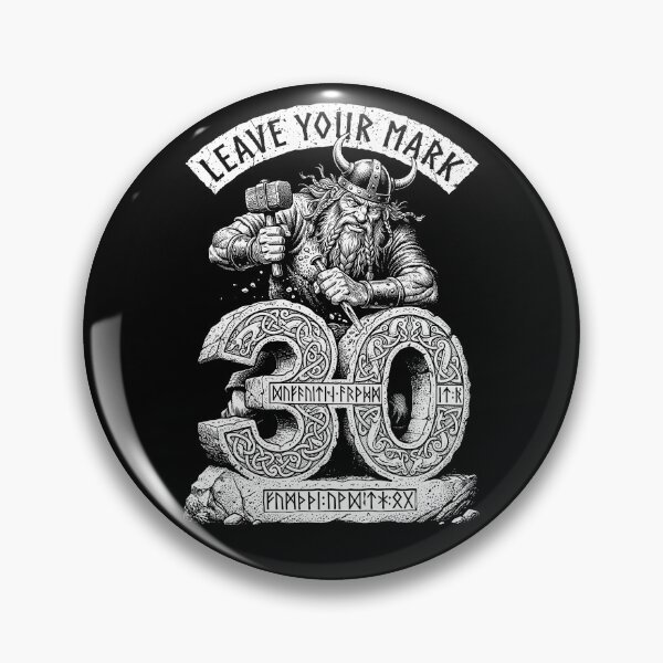 Item preview, 30th Birthday Viking Old Man Runestone Funny Norse Warrior designed and sold by GrandeDuc.