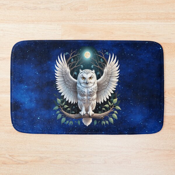 Item preview, Enchanted Snow Owl – Moonlit Forest Spirit Guardian designed and sold by MysticOzzy.