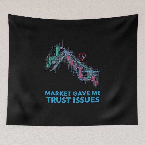Item preview, Market Gave Me Trust Issues Trader Shirt designed and sold by KapiPrint.