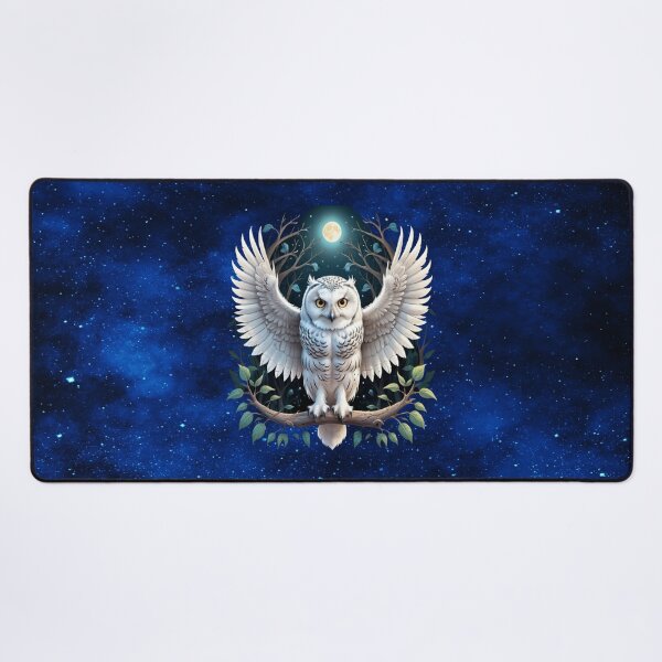Item preview, Enchanted Snow Owl – Moonlit Forest Spirit Guardian designed and sold by MysticOzzy.
