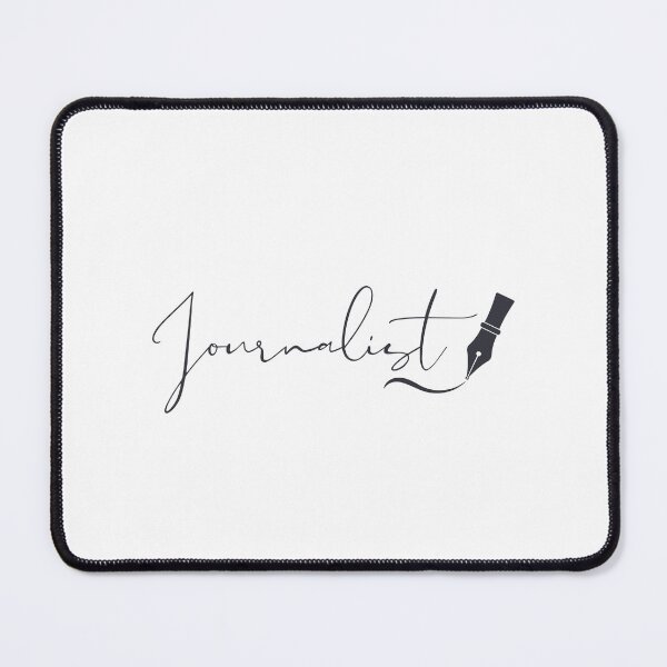 Item preview, Journalist Fountain Pen Script – Charcoal Ink Writing Design designed and sold by PKDWriterMerch.