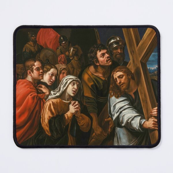 Item preview, Christ Carrying the Cross Meeting His Mother Painting designed and sold by TheSoulOfArt.