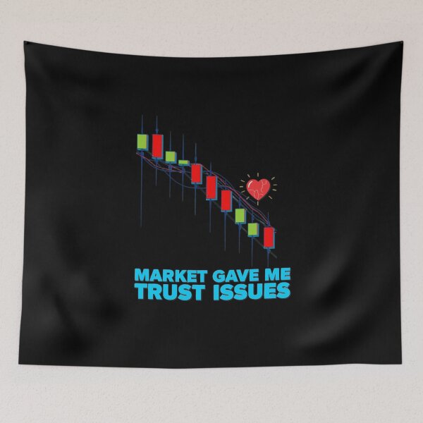 Item preview, Market Gave Me Trust Issues Trader Shirt designed and sold by KapiPrint.