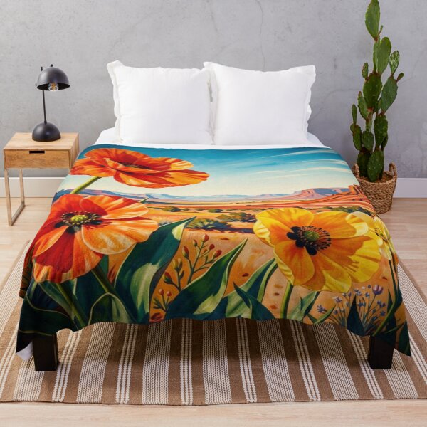 Item preview, Magical Desert Blossoms in Vibrant Color Flow designed and sold by FotoworldEdel.