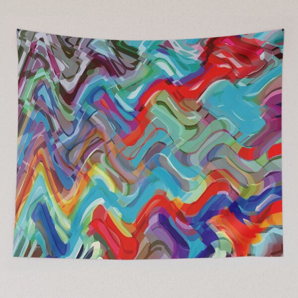Item preview, Multicolor Abstract Art designed and sold by Ayesha Saleem.