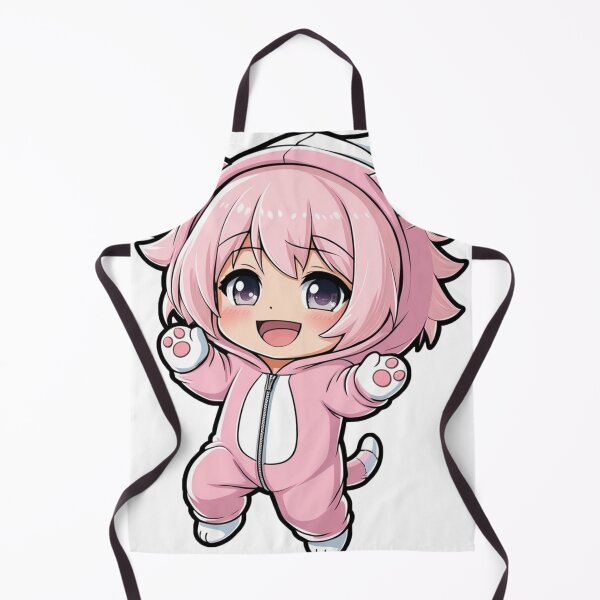 Artikelvorschau, Anime-Chibi-Mädchen im Kawaii-Katzen-Outfit entworfen und verkauft von Infinite Art.