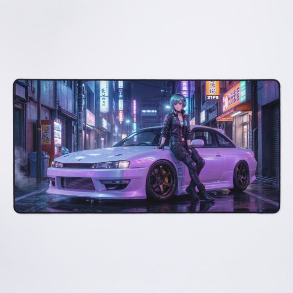 Item preview, Violet Drift: Cyberpunk & Anime Aesthetic designed and sold by JDMTokyoStore.