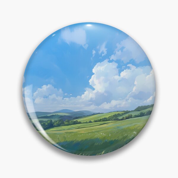 Item preview, Lush Green Hills Under Clear Sky designed and sold by Christian Weiss.