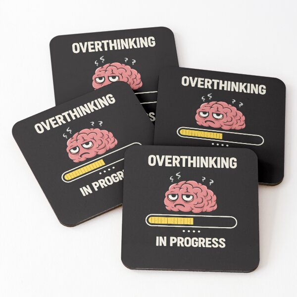Item preview, Overthinking In Progress Funny Brain Meme Design designed and sold by Tropivaro.