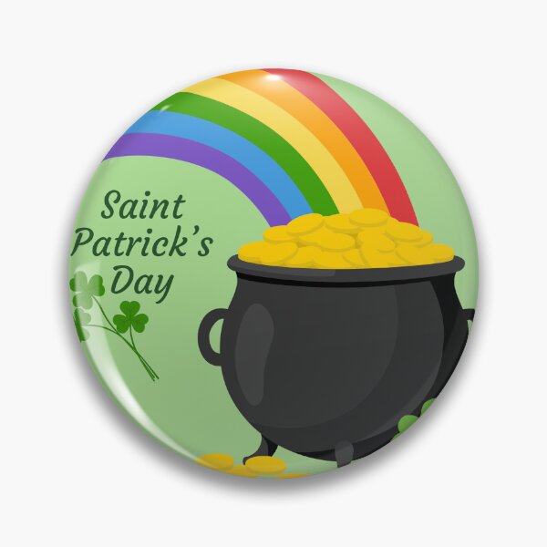 Item preview, Lucky Pot of Gold with Rainbow - Festive Saint Patrick's Day Graphic designed and sold by AllaMashycheva.