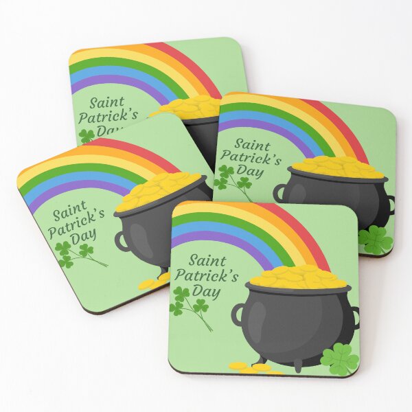 Item preview, Lucky Pot of Gold with Rainbow - Festive Saint Patrick's Day Graphic designed and sold by AllaMashycheva.