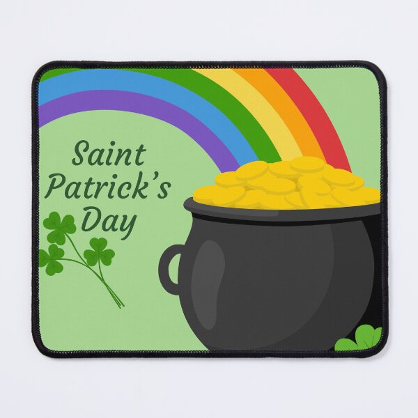 Item preview, Lucky Pot of Gold with Rainbow - Festive Saint Patrick's Day Graphic designed and sold by AllaMashycheva.