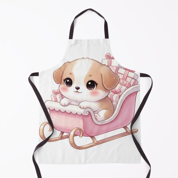 Item preview, Cute Dog on Sled – Kawaii Winter Illustration designed and sold by Infinite Art.