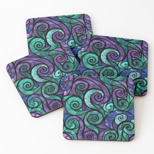 Item preview, New Zealand Māori Paua Pattern Koru Design 852 designed and sold by GrinGalore.