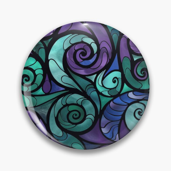 Item preview, New Zealand Māori Paua Pattern Koru Design 852 designed and sold by GrinGalore.