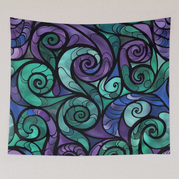 Item preview, New Zealand Māori Paua Pattern Koru Design 852 designed and sold by GrinGalore.