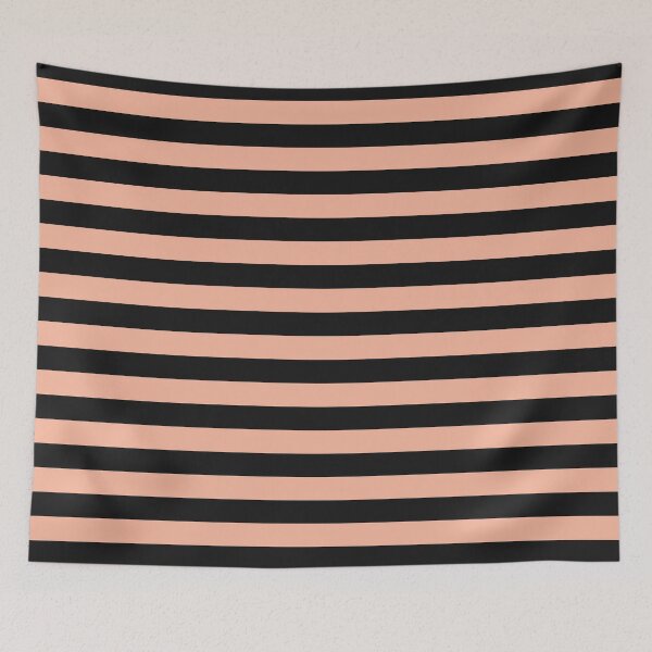 Item preview, Striped Black And Peach Pattern designed and sold by pattern-archive.