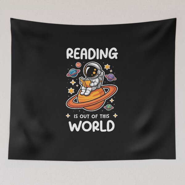Item preview, Reading is Out of This World Astronaut Space Book Lover  designed and sold by FrankIsabel.