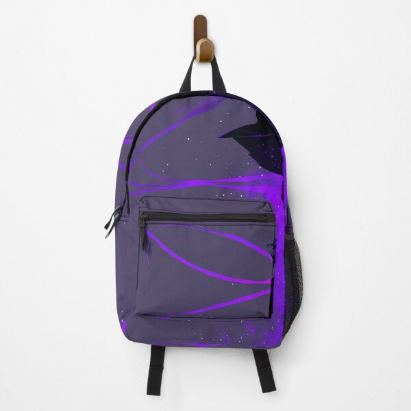 Item preview, Violet Rift Ascension – Anime Silhouette with Neon Trails designed and sold by NeonHorizon Studio.