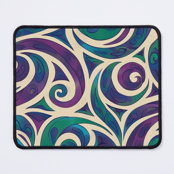 Item preview, New Zealand Māori Paua Pattern Koru Design 853 designed and sold by GrinGalore.