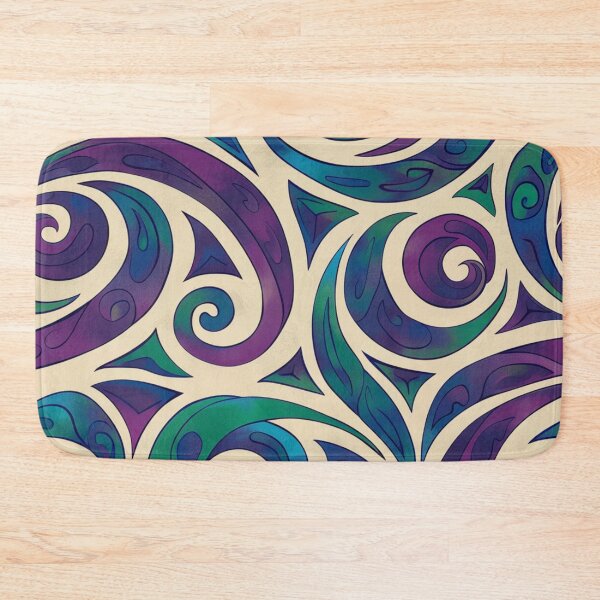 Item preview, New Zealand Māori Paua Pattern Koru Design 853 designed and sold by GrinGalore.