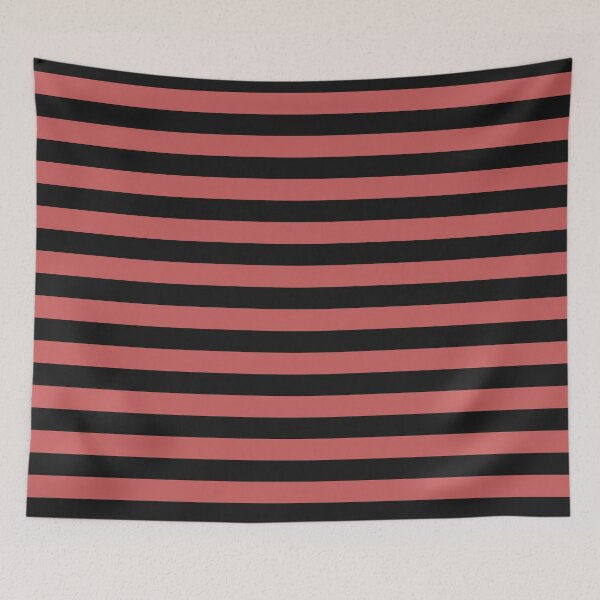 Aperçu de l'œuvre Motif rayé noir et rouge pastel créée et vendue par pattern-archive.