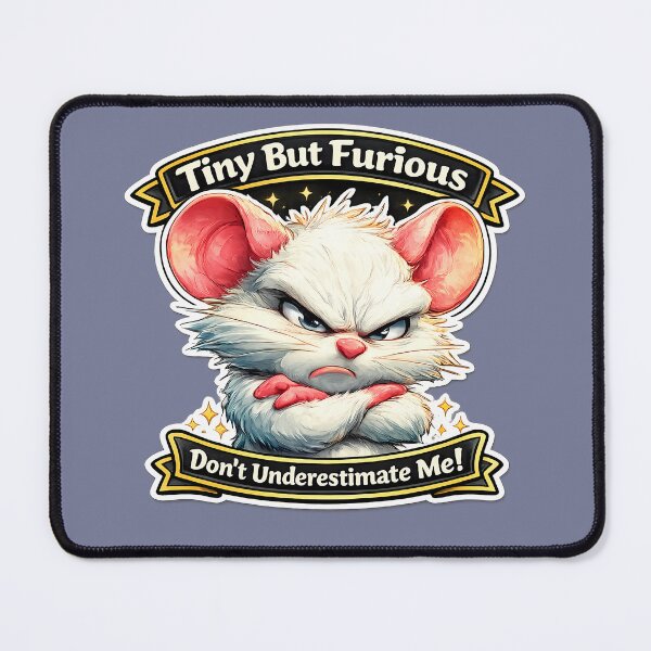 Item preview, Tiny But Furious Angry Mouse designed and sold by Mastermind-Art.