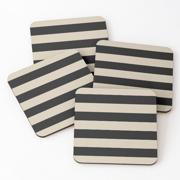 Item preview, Striped Black And Sand Pattern designed and sold by pattern-archive.