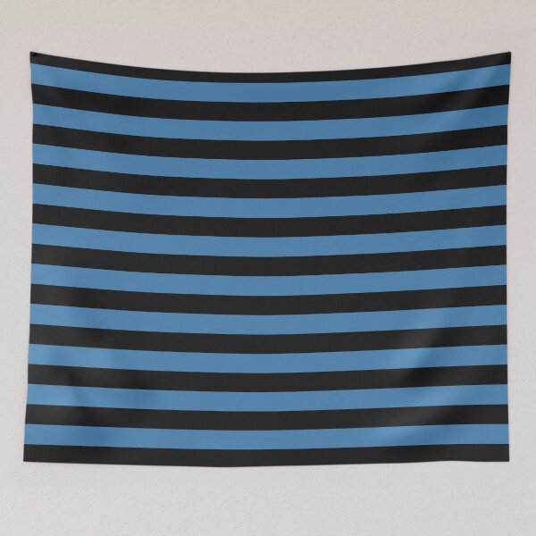 Item preview, Striped Black And Steel Blue Pattern designed and sold by pattern-archive.