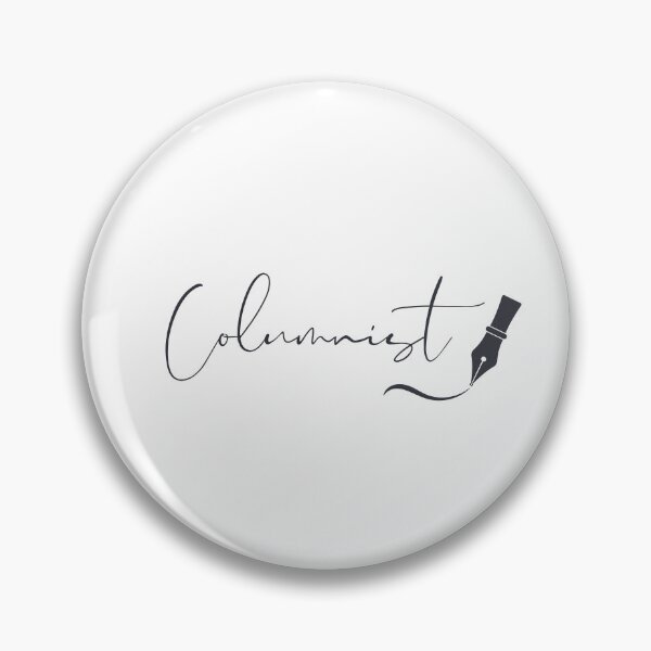 Item preview, Columnist Fountain Pen Script – Charcoal Ink Writing Design designed and sold by PKDWriterMerch.