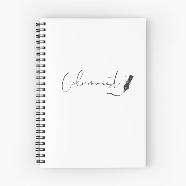 Item preview, Columnist Fountain Pen Script – Charcoal Ink Writing Design designed and sold by PKDWriterMerch.