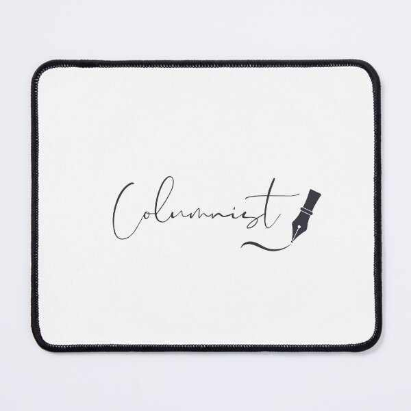 Item preview, Columnist Fountain Pen Script – Charcoal Ink Writing Design designed and sold by PKDWriterMerch.
