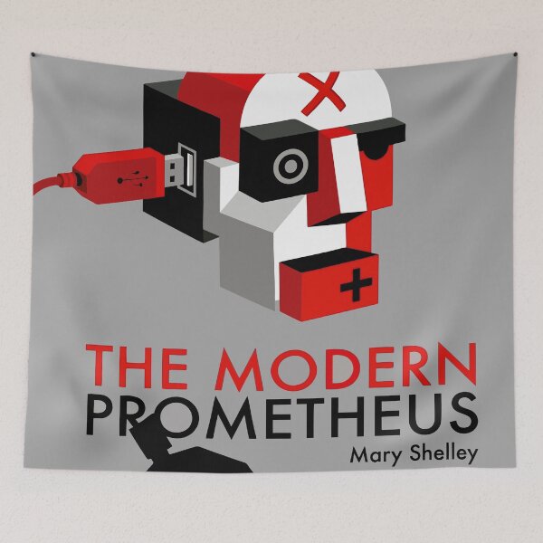 Item preview, Frankenstein Modern Cubist Mary Shelley Poster designed and sold by Vintage Poster Gallery.