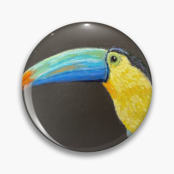 Item preview, Toucan a study in oil pastels designed and sold by DoodlesArt62.