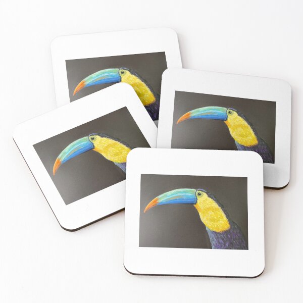 Item preview, Toucan a study in oil pastels designed and sold by DoodlesArt62.