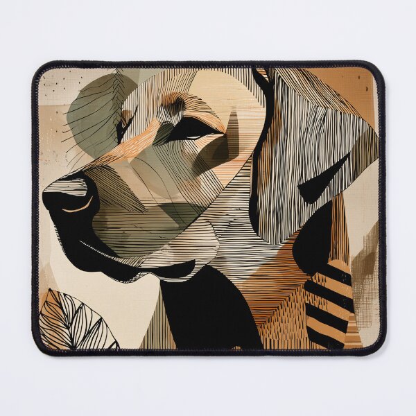 Item preview, Geometric Labrador retriever and Leaf Pattern designed and sold by lautir.