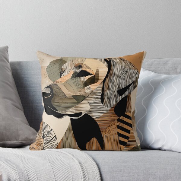 Item preview, Geometric Labrador retriever and Leaf Pattern designed and sold by lautir.