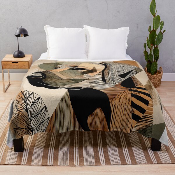Item preview, Geometric Labrador retriever and Leaf Pattern designed and sold by lautir.