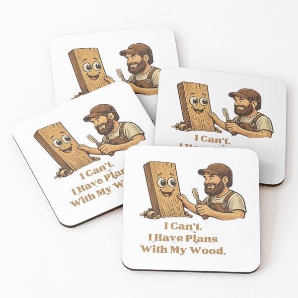 Item preview, Funny Woodworking Shirt – I Can't I Have Plans With My Wood | Carpenter Humor Gift designed and sold by HubCreates.