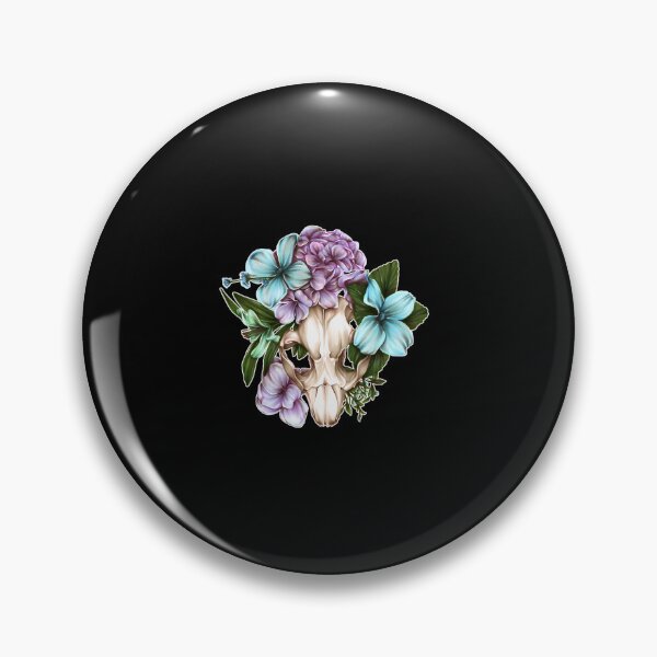 Item preview, Beaver Skull With Purple Flowers designed and sold by hwmllphwt65.