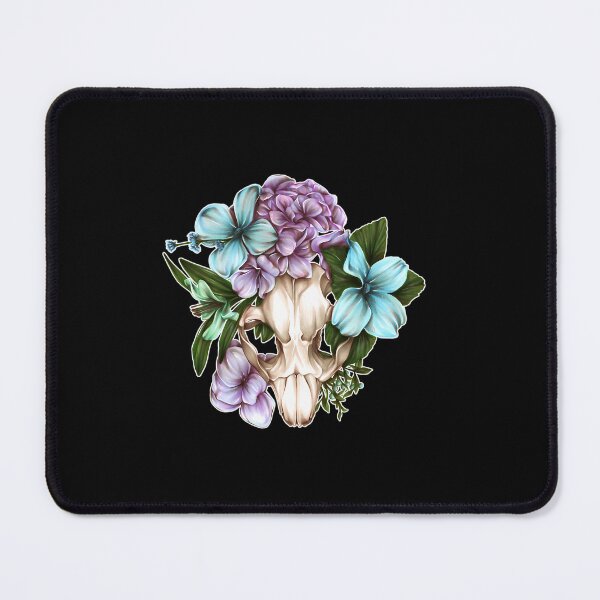 Item preview, Beaver Skull With Purple Flowers designed and sold by hwmllphwt65.