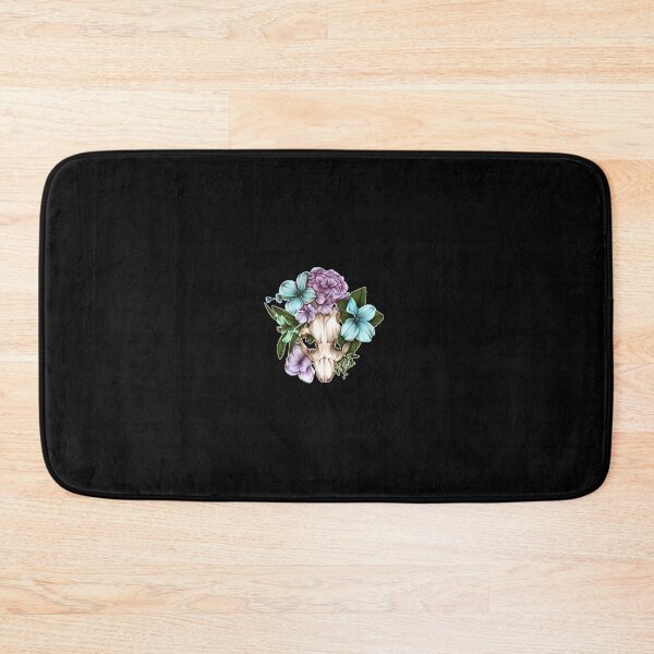 Item preview, Beaver Skull With Purple Flowers designed and sold by hwmllphwt65.
