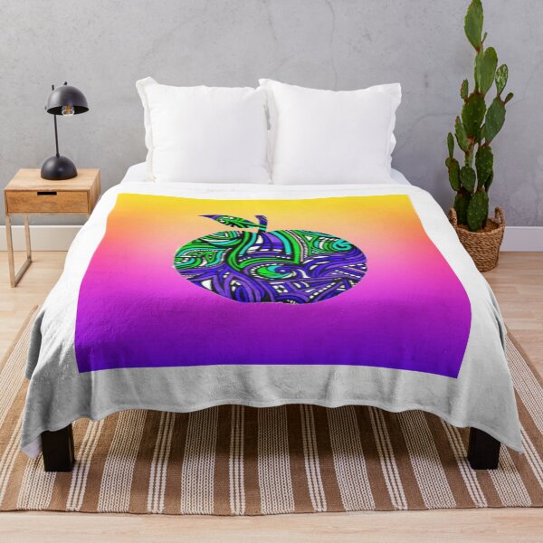 Item preview, Vibrant Abstract Zentangle Apple Colorful Art designed and sold by Ialasdun.