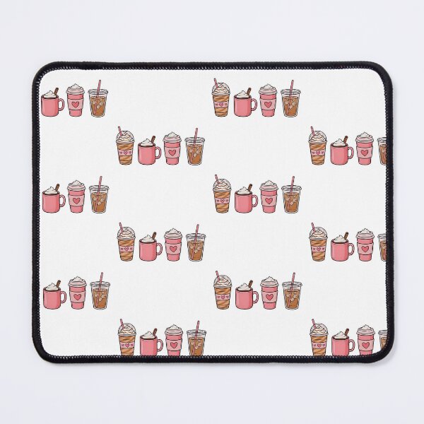Item preview, Trendy Pink Iced Coffee And Latte Drinks designed and sold by DizzyShirts1.
