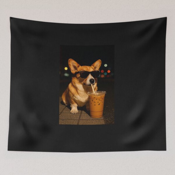 Item preview, Urban Milk Coffee Nightlife Corgi Dog Dad Mom Boy Girl Funny  designed and sold by FrankIsabel.