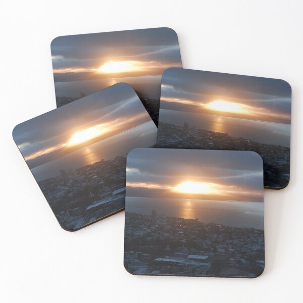 Item preview, Auckland Sunset - Storm Light Over the Harbour designed and sold by Surverta.